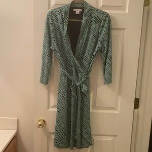 Liz Claiborne Black and Green Dress